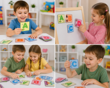 I-Toys English Magnetic Alphabet Art.173285 Magnetilised tähestikukaardid inglise tähestiku õpetamiseks
