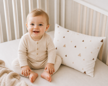 La Bebe™ Satin Art.17444 Pearl pillow case 40x60cm