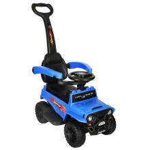 Bebe Basic Kid's Step Car with Parent Handle Art.179725 Laste astmeline auto vanemate käepidemega, sinine