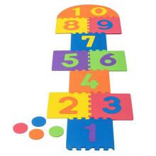 Bebe Basic Puzzle Art.180066 Multifunktsionaalne põrandapuslematt numbrite ja kujunditega, 10 osa