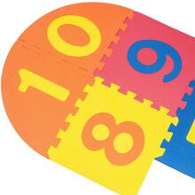 Bebe Basic Puzzle Art.180066 Multifunktsionaalne põrandapuslematt numbrite ja kujunditega, 10 osa
