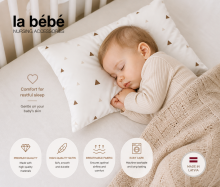 La Bebe™ Satin Art.18246 Pearl pillow case 40x40cm