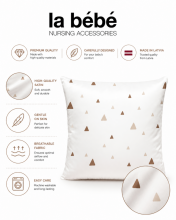 La Bebe™ Satin Art.18246 Pearl pillow case 40x40cm