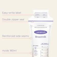 Lansinoh Breastmilk Storage Bag Art.40055 Rinnapiima säilituskotid 50tk,180ml
