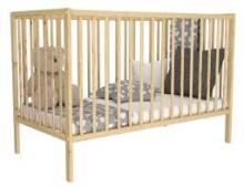 Bocian Kids  Magda Art.190854 Natural Laste puidust võrevoodi 120x60 cm