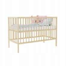 Bocian Kids  Magda Art.190854 Natural Laste puidust võrevoodi 120x60 cm