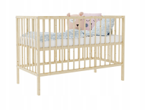 Bocian Kids  Magda Art.190854 Natural Laste puidust võrevoodi 120x60 cm
