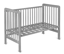 YappyKids YappyUno Art.82260 Light Grey Puidust beebivoodi 120x60cm