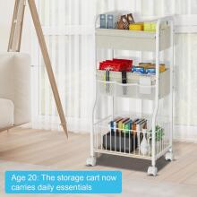 Baby Nappy Trolley Art.199290  Ratastel riiul lastetuppa