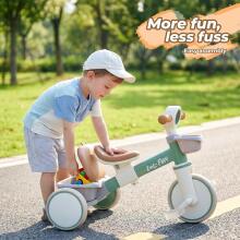 LOL-FUN  Balance Bike Tricycle Art.202896  Детский беговел-велосипед  для детей от 1 года, регулируемый, с корзиной, со съемными педалями