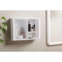 Horisontaalne vannitoakapp, valge