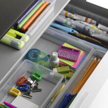 Box Sistemo Organizer 6 15 x 15 x 5 cm transparent/light grey