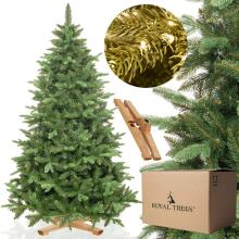 Kunstlik jõulupuu Premium Royal Trees Siberi kuusk puidust statiiviga Springos CT0183 220 cm