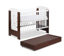 Klups Safari Giraffe Art.21626Baby crib with a drawer