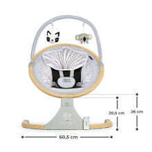 KinderKraft Lumi  Art.221504  Grey beebikiik-lamamistool Lumi, helehall