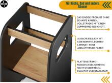 Wooden Learning Tower Art.224034 Black