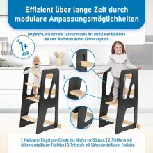 Wooden Learning Tower Art.224040 Grey
