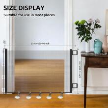 Extendable Stair Gate with Adjustable Lock 150x78 Art.225826 Black Trepi turvavärav