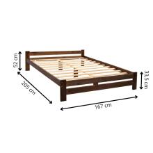 Puidust kaheinimesevoodi Springos BD001 200x160 cm