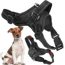 Reguleeritav koera rakmed Springos PA0305, suurus L, 36-55 kg, survevaba, must