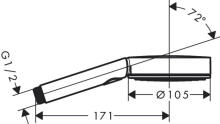 Ручной душ Pulsify Select 105 1jet, хром