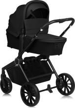 Lionelo Mika Plus 3 in 1 Art.226858 Black Onyx Universaalne jalutuskäru 3 ühes