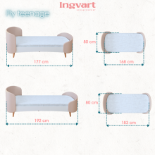 La Bebe™ Fly Bed 5 in 1 Art.227966 Beige