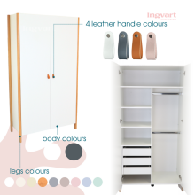 La Bebe™  Scandi Wardrobe Art.227070 White