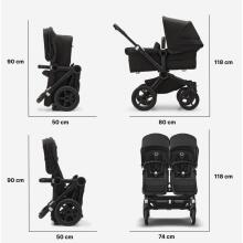 Bugaboo Donkey 6 Twin Art.227114 Heritage Black Beebi universaalne jalutuskäru trafo
