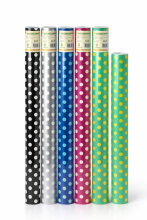 Gift Paper DeLux Spots Art.230326 Kinkepaber 200x70cm
