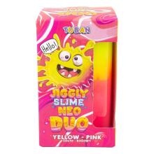 Jiggly Slime - Lima - Neoon Duo - Kollane-Roosa (430 g)