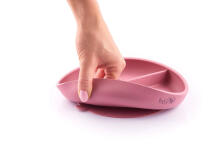BABY 01299 Silicone plate with scale Sage