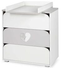 Klups Nel Heart Art.233080 Puidust kummut vahetatava pinnaga