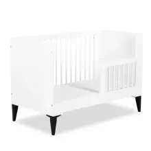 Klups Mia Art.233090 White  Laste puidust võrevoodi 120x60 cm
