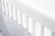 Klups Nel Heart Art.233094 Ash-White Laste puidust võrevoodi 120x60cm