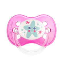 CANPOL 22/410 Fa akɔ na ame goglo silicone pacifier 0-6m LƆLƆ̃ &amp; ƑUTA pink