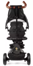 Bebe Basic Rito Deluxe Art.235606 Black Laste kolmerattaline lenkstangiga, katuse ja täispuhutavate ratastega