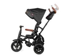 Bebe Basic Rito Deluxe Art.235606 Black Laste kolmerattaline lenkstangiga, katuse ja täispuhutavate ratastega