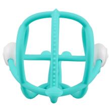 Mombella 00604 Teal Akpɔkplɔ Rattle Teether