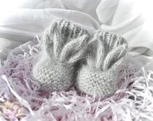 La Bebe™ Lambswool Natural Eco Socks/Booties  Art.236525  Natural wool socks/boots for newborns