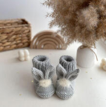 La Bebe™ Lambswool Natural Eco Socks/Booties Art.236526 Natural wool socks/boots for newborns