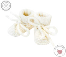 La Bebe™ Lambswool Natural Eco Socks/Booties Art.236716 Natural wool socks/boots for newborns 1 piece