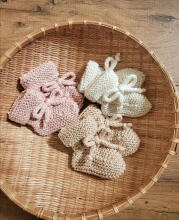 La Bebe™ Lambswool Natural Eco Socks/Booties Art.236716 Natural wool socks/boots for newborns 1 piece