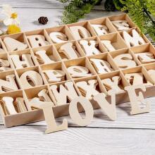 Wooden Letters A-Z  Art.23676 Puidust täht, 1 tk.
