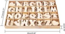 Wooden Letters A-Z  Art.23676 Puidust täht, 1 tk.