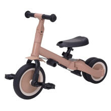 Little Dutch Pushbar Tricycle 4 in 1 Lio Art.T6080.MACCHIATO Laste kolmerattaline käepidemega