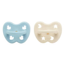 Hevea Natural Rubber Pacifier  Art.239420 Baby Blue /White Milky Natural Rubber Pacifier