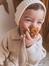 Hevea Natural Rubber Pacifier Round Art.239423 Moss Green/Deep Forest Natural Rubber Pacifier