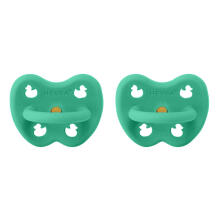 Hevea Natural Rubber Pacifier Anatomical Art.239430 Pop of Green Natural Rubber Pacifier