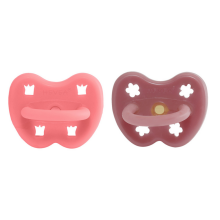 Hevea Natural Rubber Pacifier Anatomical Art.239434 Lychee/Guava Natural Rubber Pacifier
